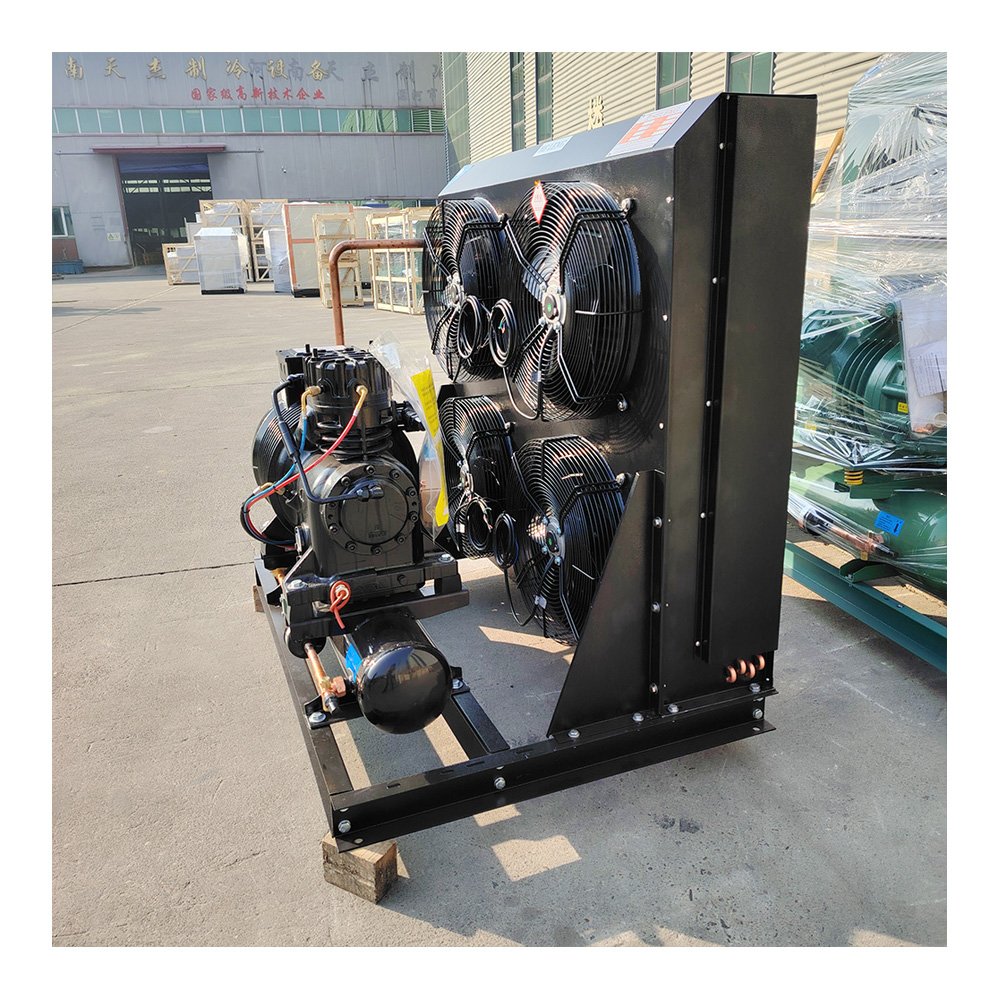 Cold Room Refrigeration Compressor Unit Rack Air Cooling Condensing Unit High Temperature Piston Parallel Compressor Unit