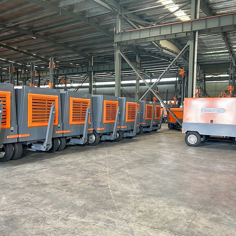 New Product 12 bar 16bar 30bar diesel Power Screw air Compressors Portable diesel air Compressor for Drilling Rock