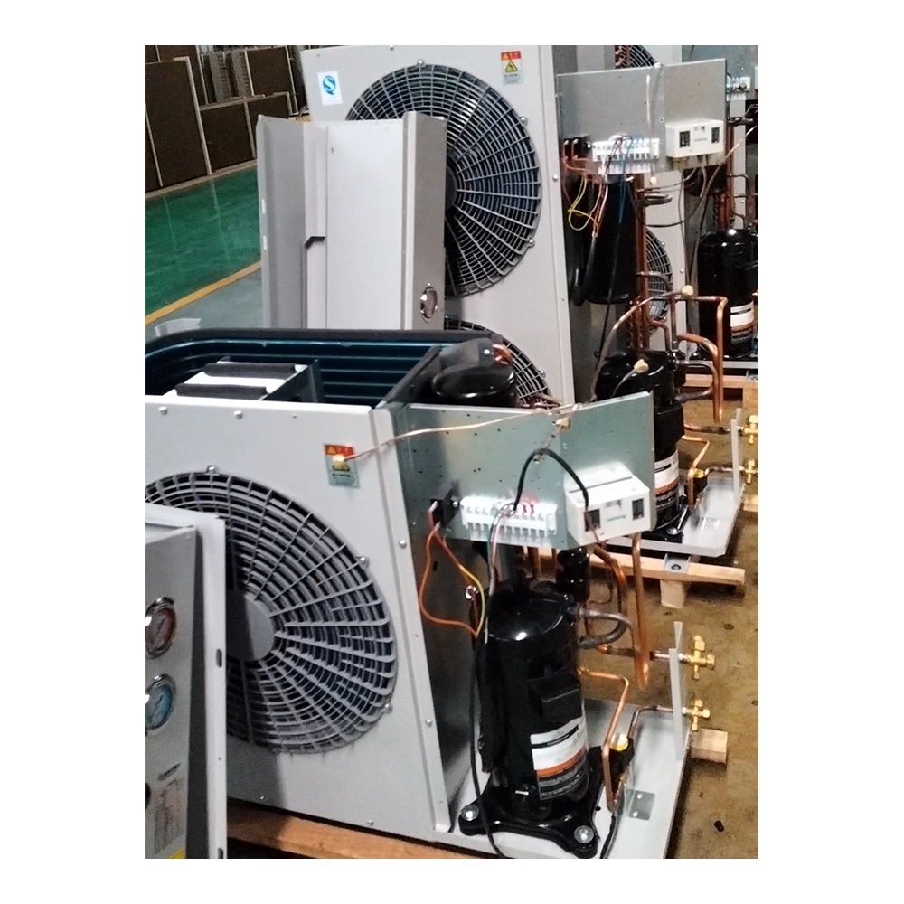 220V/380V/50HZ Voltage 3HP/4HP Air Cooled Box Type Refrigeration Medium Temperature Condensing Unit With USA Compressor