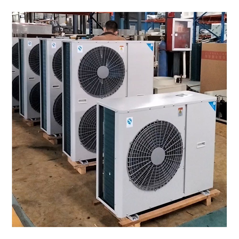 220V/380V/50HZ Voltage 3HP/4HP Air Cooled Box Type Refrigeration Medium Temperature Condensing Unit With USA Compressor