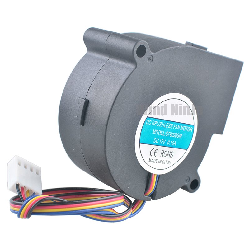 SF6028SM 6cm 60mm Blower Fan 60x60x28mm DC12V 0.10A 3300rpm 4PIN PWM Centrifugal Fan Cooling Fan for Furnace air Purifier