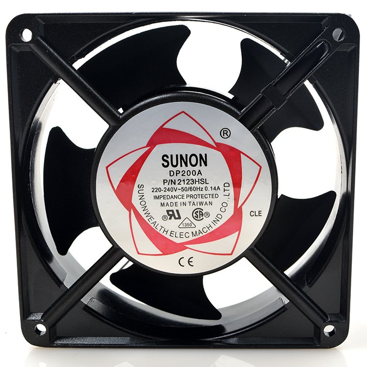 Original SUNON AC220V 0.14A 120X120X38MM 12038 12CM Large air Volume Oil-bearing Axial Fan DP200A 2123XSL Cooling Fan