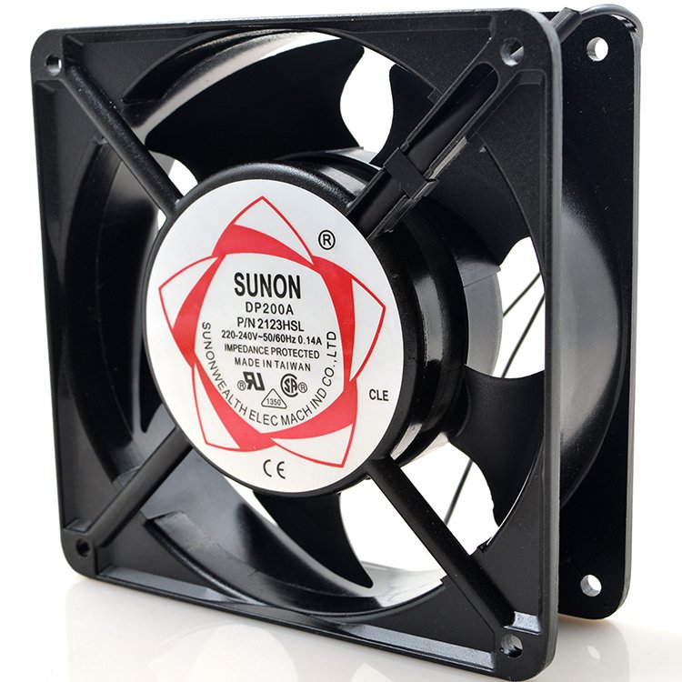 Original SUNON AC220V 0.14A 120X120X38MM 12038 12CM Large air Volume Oil-bearing Axial Fan DP200A 2123XSL Cooling Fan
