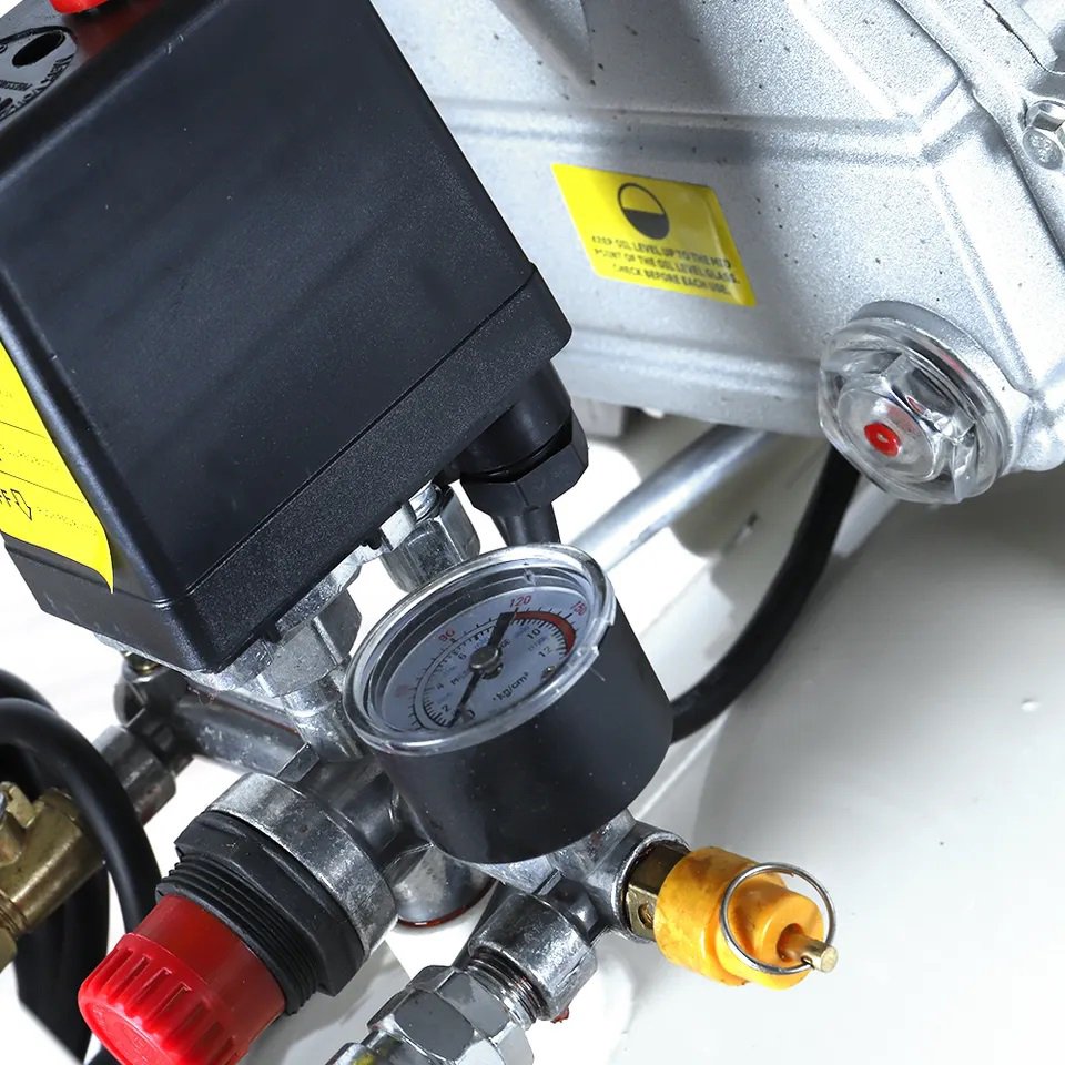 High Quality Portable Small Cheap 220V 1300W Electric Air Compressor Machine Piston Air Compressor 50 Liter for Home Paint Spray