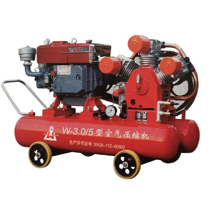 2V-3.5/5 Mini 5 bar 120 125 Cfm Portable diesel Two-piston air Compressor