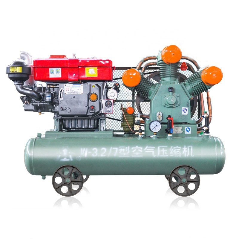 2V-3.5/5 Mini 5 bar 120 125 Cfm Portable diesel Two-piston air Compressor