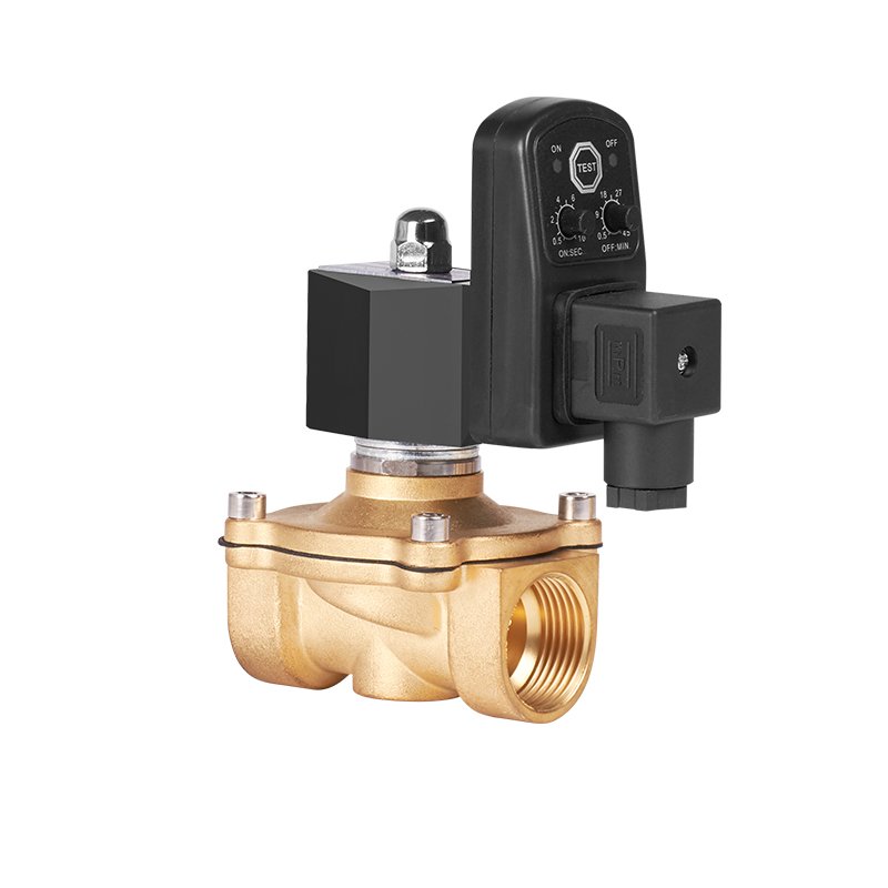 AC220V DC24V 1/2" 3/4" Inch Electric Timer Auto Water Valve Electronic Drain Solenoid Valve for Air Compressor Condensate