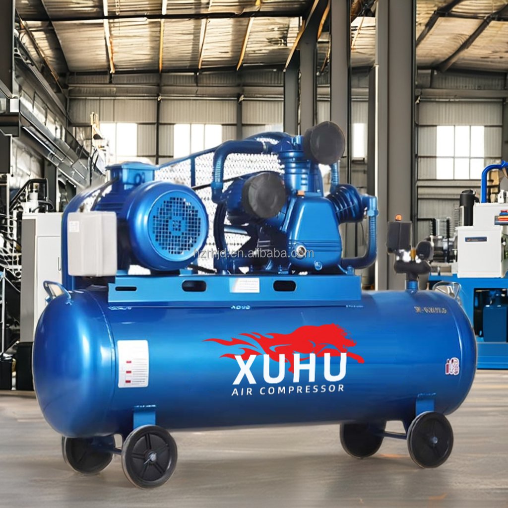 High-pressure Portable Air Compressor 380V Piston Type with Lubricated Pump Engine and Motor Core Components Cast Iron Taizhou