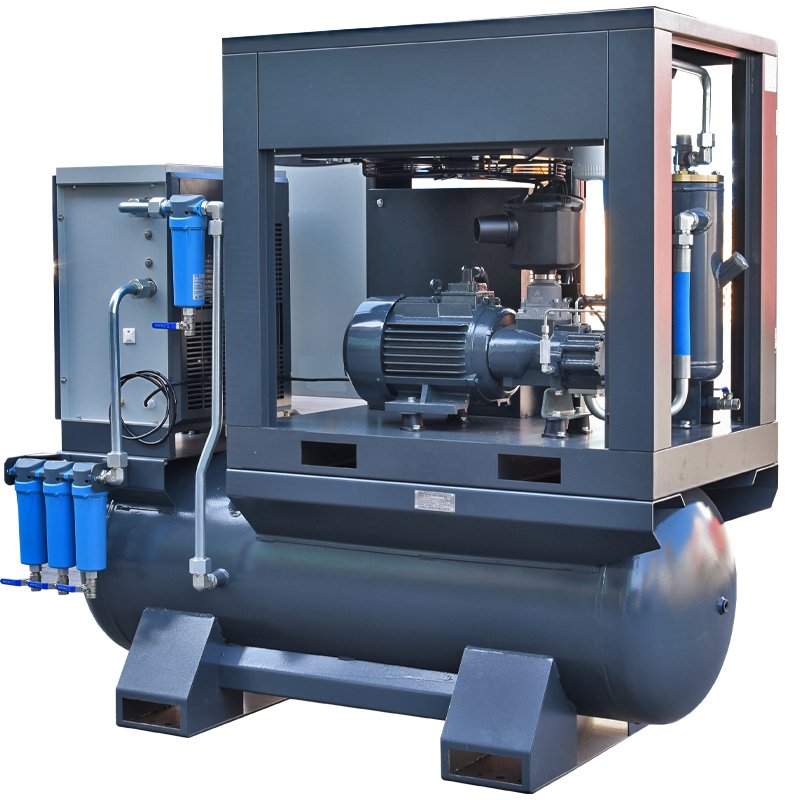 Olymtech 7.5kw PM VSD Rotary Screw Air Compressor 15kw 4-in-1 Industrial Air Compressor 11kw 8Bar 10 Bar Air Compressor