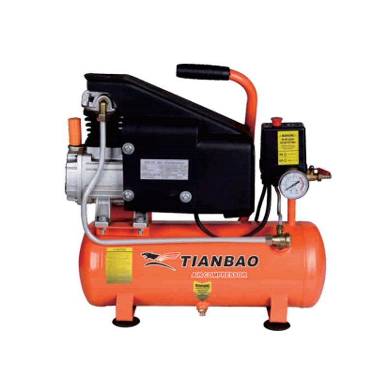 TIANBAO TB-1009 1HP/0.75KW 42*1MM 2800r/min 124L/min 9L Small Mini Direct Driven Air Compressor for Home Use