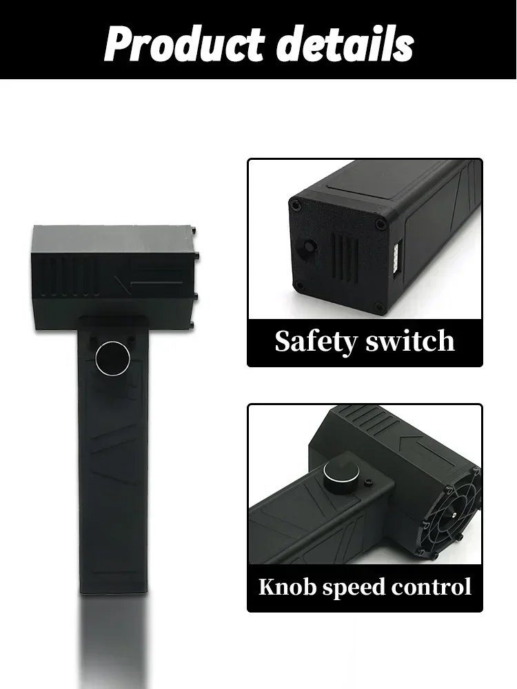 130000 Handheld Car Violent Blower Brushless Motor 1000W High Power Duct Fan,Turbo Fan XL Thrust 1000G Handheld Turbo Jet Fan