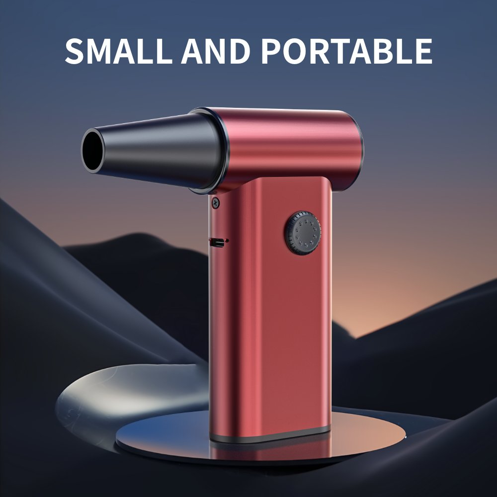 Hair Dryer Mini Jet Fan Three-speed Adjustable Fan Multi-function Mini Jet Turbo Fan Portable Hand Held Powerful Jet