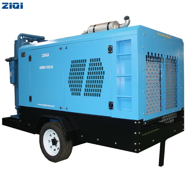 Chinese Popular Brand 260 hp Mobile diesel Single Stage Screw air Compressor with CE Certificate Used in General Industry