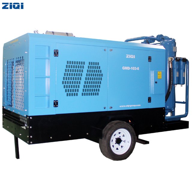 Chinese Popular Brand 260 hp Mobile diesel Single Stage Screw air Compressor with CE Certificate Used in General Industry