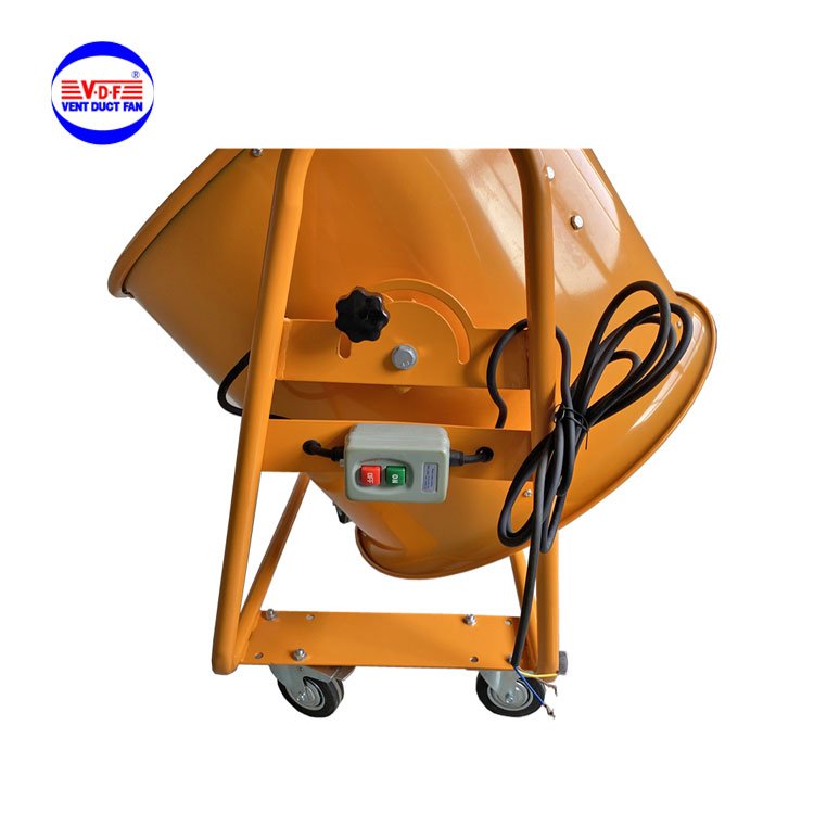 Yellow 24" 600MM Industrial Blower Ventilation Movable 24 Inch Outdoor Exhaust Fan/outdoor Fan/blower