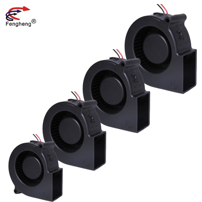 China Factory Ventilation Blower Fan 7530 75x75x30mm 12v 24v PWM 2Pin Centrifugal Turbo Fan Blower for Advertising Machine