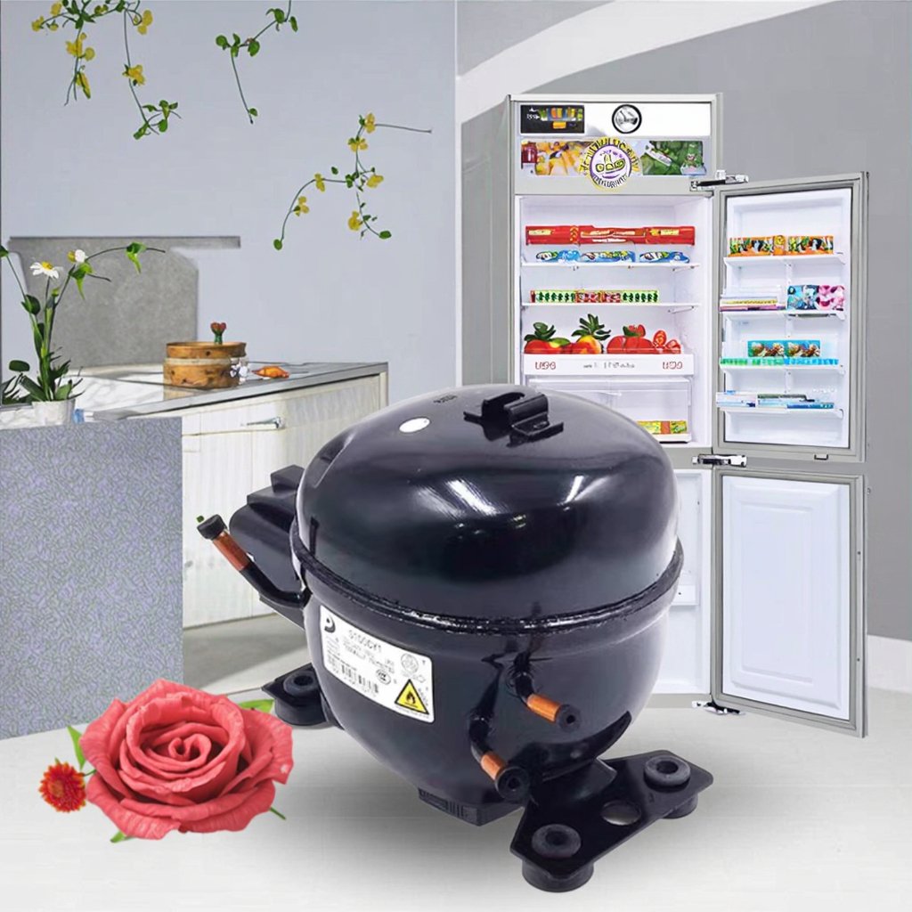 R134a R600a Refrigerator Compressor Refrigeration Equipment Energy Saving High Cooling Capacity Compressor Easy Installation
