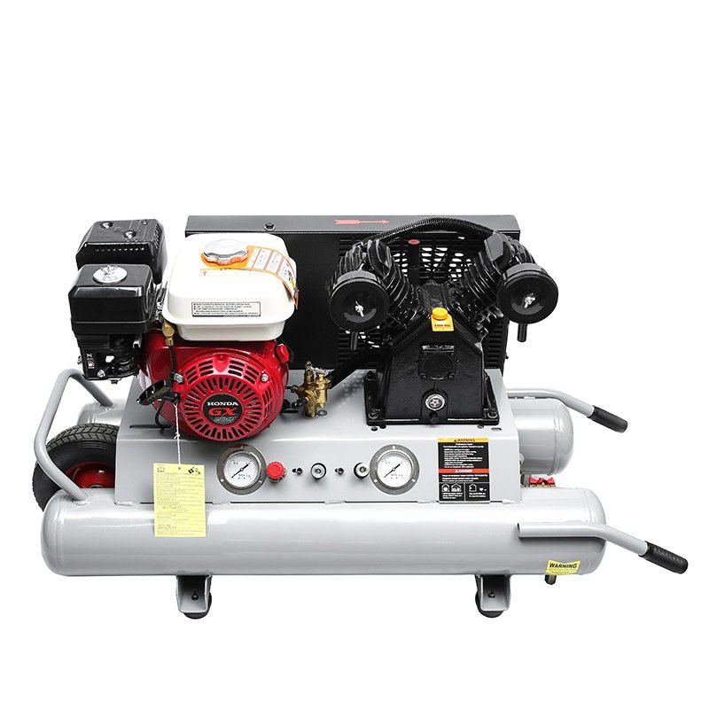 9.5 Gallon 8 Bar 11.9CFM Portable Gasoline Wheelbarrow Air Compressors