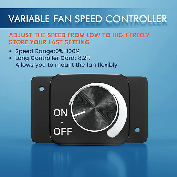 BAVA 4 6 8 Inch Energy Saving EC Motor Low Noise Blower Exhaust Fan HVAC Inline Duct Fan with Variable Speed Controller