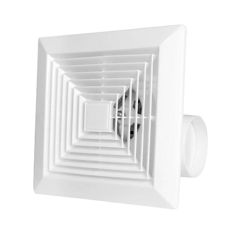 Exhaust Fan Ventilation Fan Kitchen Ceiling Extractor Vent Fan Toilets Duct Blower for Wall Window Bathroom ABS 6/ 8/10/12 Inch
