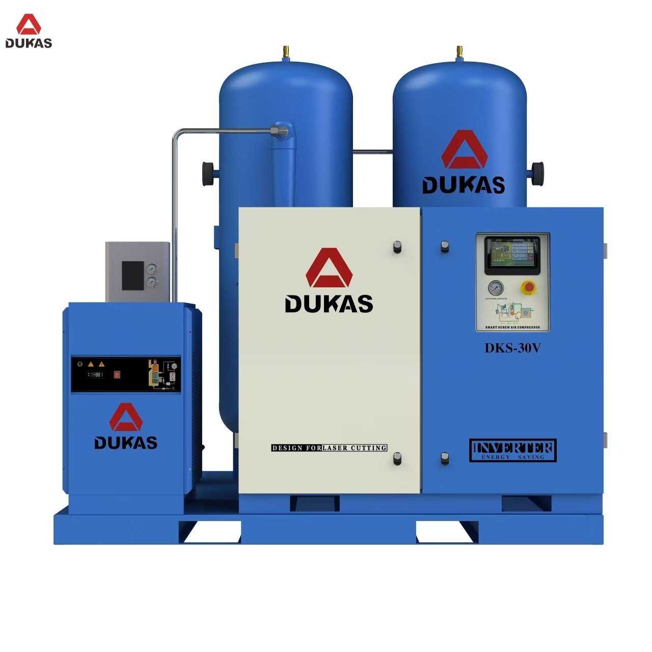 Skid-mounted Integrated Screw air Compressor Suitable for Laser Cutting