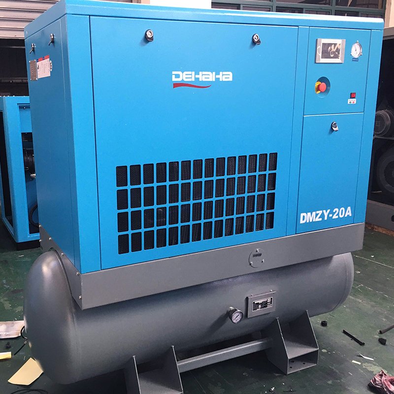 Electricity Saving Screw air Compressor with Belt Driven Used in Fiber Laser Machine