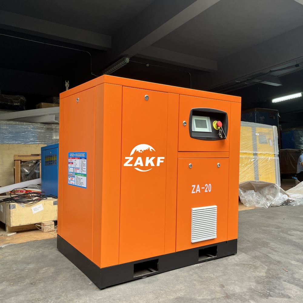 Industrial Equipments 220V415V/380V/60HZ/50HZ PMVSD Fixed Speed Screw Air Compressor for Stone Processing Industry