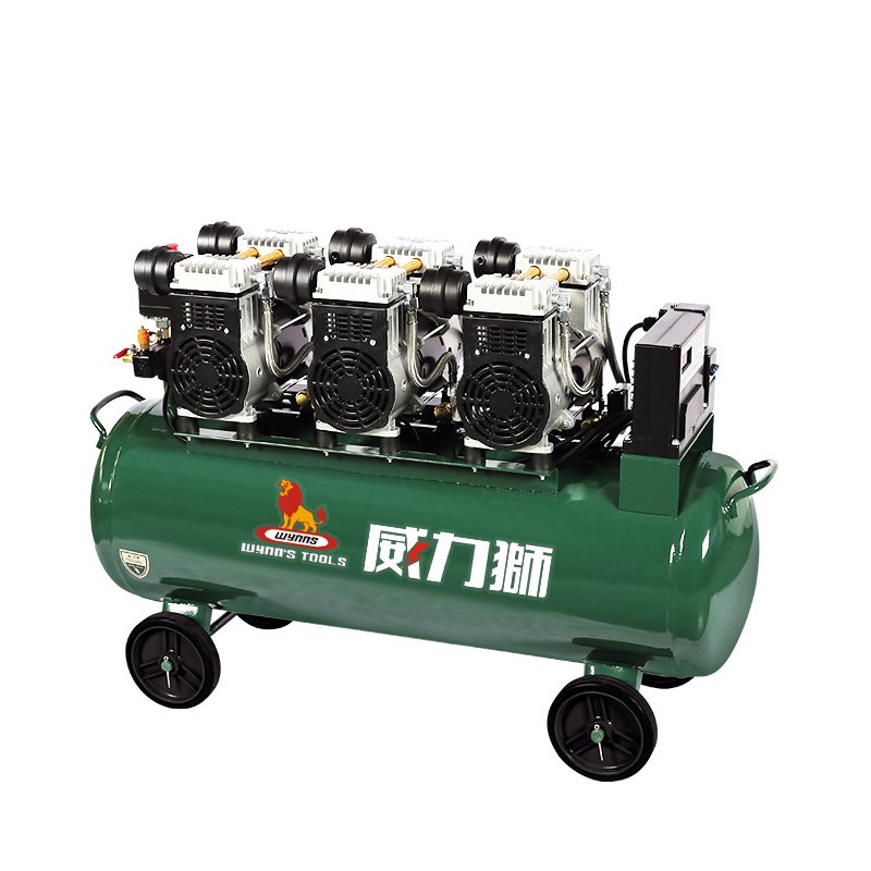 Air Compressor Machines Carton BOX Stationary Reasonable Price Oil Free Air Compressors Low Noise Industrial Capacity 40L Green