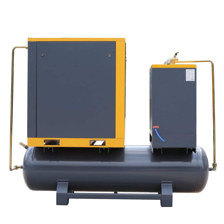 general industrial screw air compressor 7.5KW 11KW 15KW 22KW compresor de aire 8Bar 10Bar all in one with dryer tank mounted