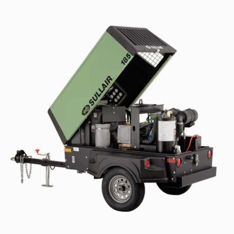 Sullair 185 Cfm Portable diesel Engine Driven Rotary air Compressor for Construction and Mining Compresor Sullair