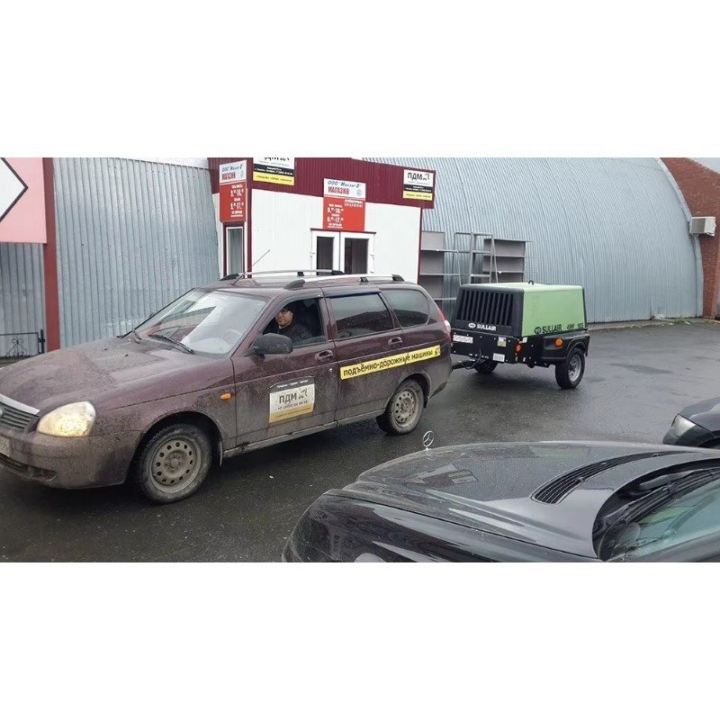 Sullair 185 Cfm Portable diesel Engine Driven Rotary air Compressor for Construction and Mining Compresor Sullair