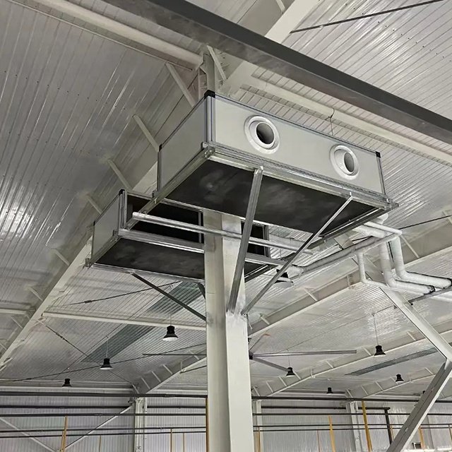 Commercial Concealed Fan Coil Chilled Water air Conditioners Ducted Fancoil Fcu Fan Coil Units for Project with Chiller