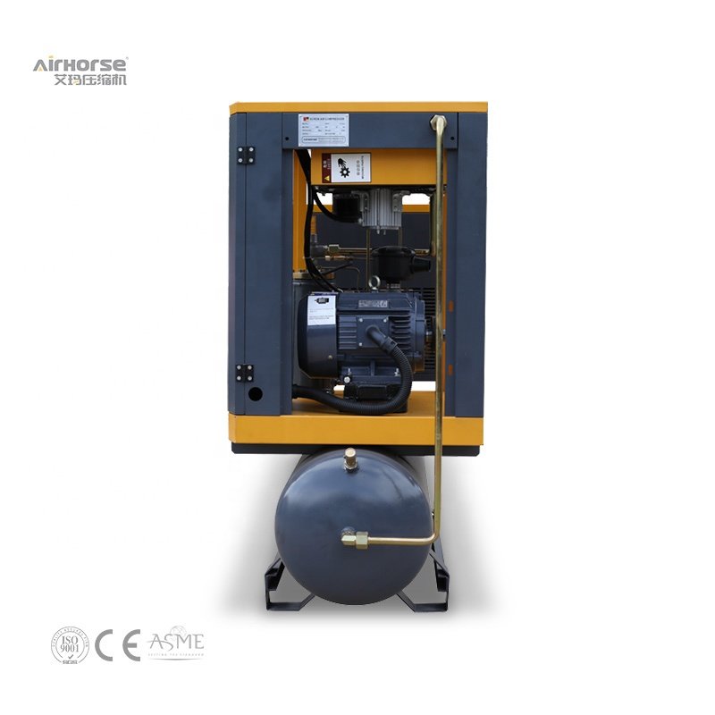 High Efficiency Electric Energy Saving Variable Frequency 3phase 7.5kw 10hp Silent Air-compressor Screw Air Compressor 300 Ltr