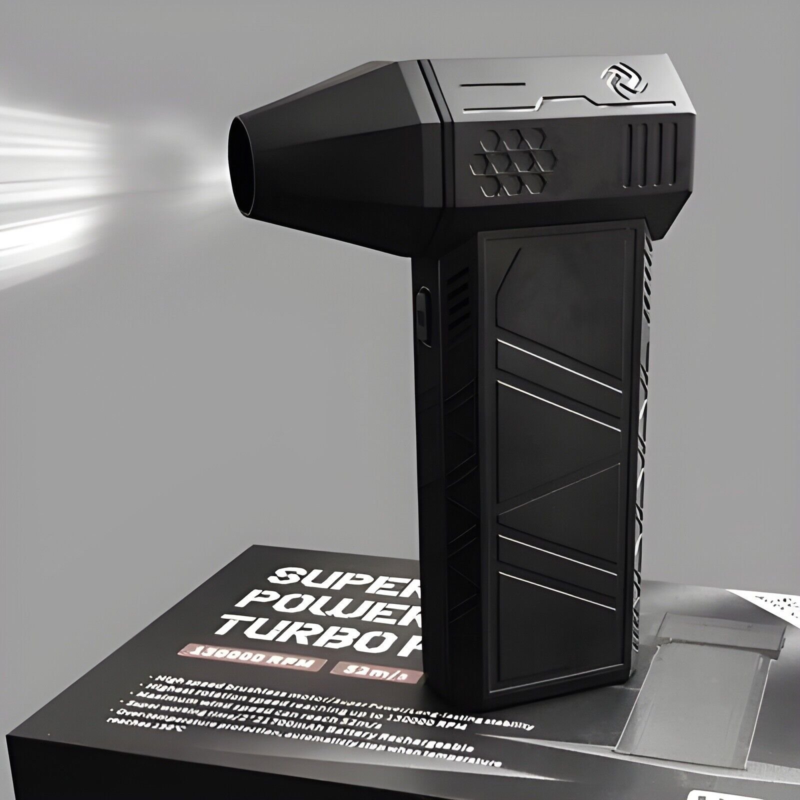Electric Turbo Violent Jet Fan 4000mah Power Battery with Flashlight X3 Violent Blower Mini Turbo Jet Fan Handheld for Car