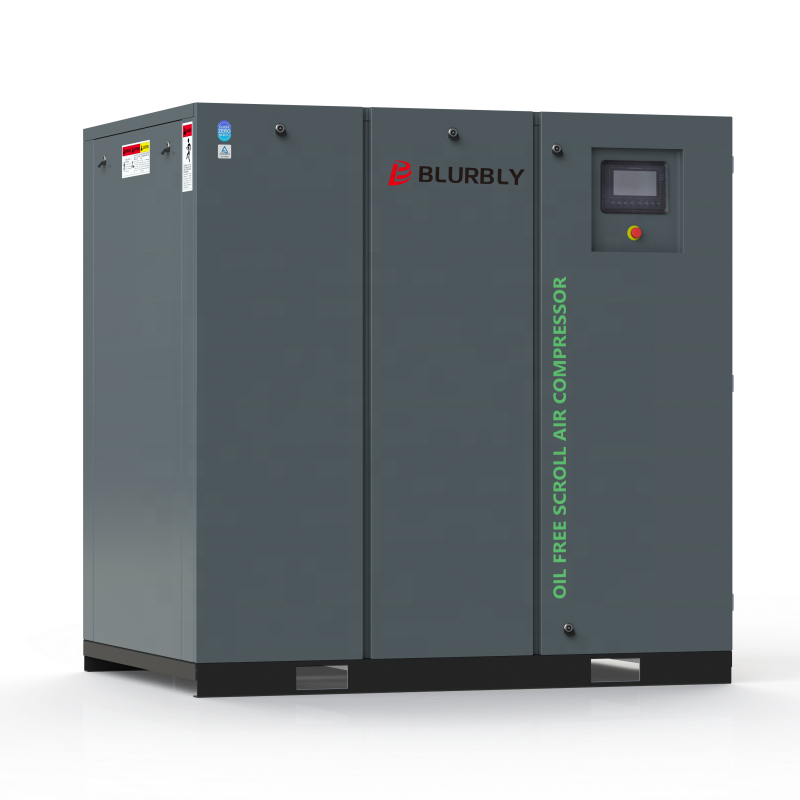 2 in 1 Permanent magnet synchronous 8 bar small industry scroll air compressor (with air storage tank)