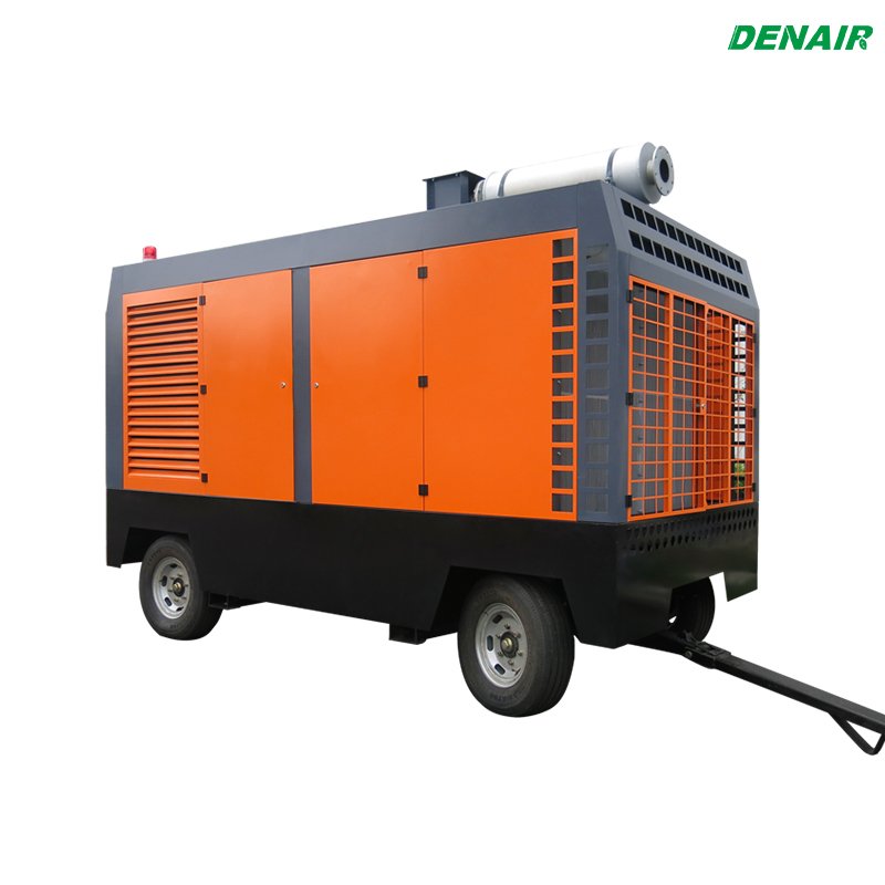 75kW Electric Driven Mobile Screw air Compressor for Sale for Sandblasting