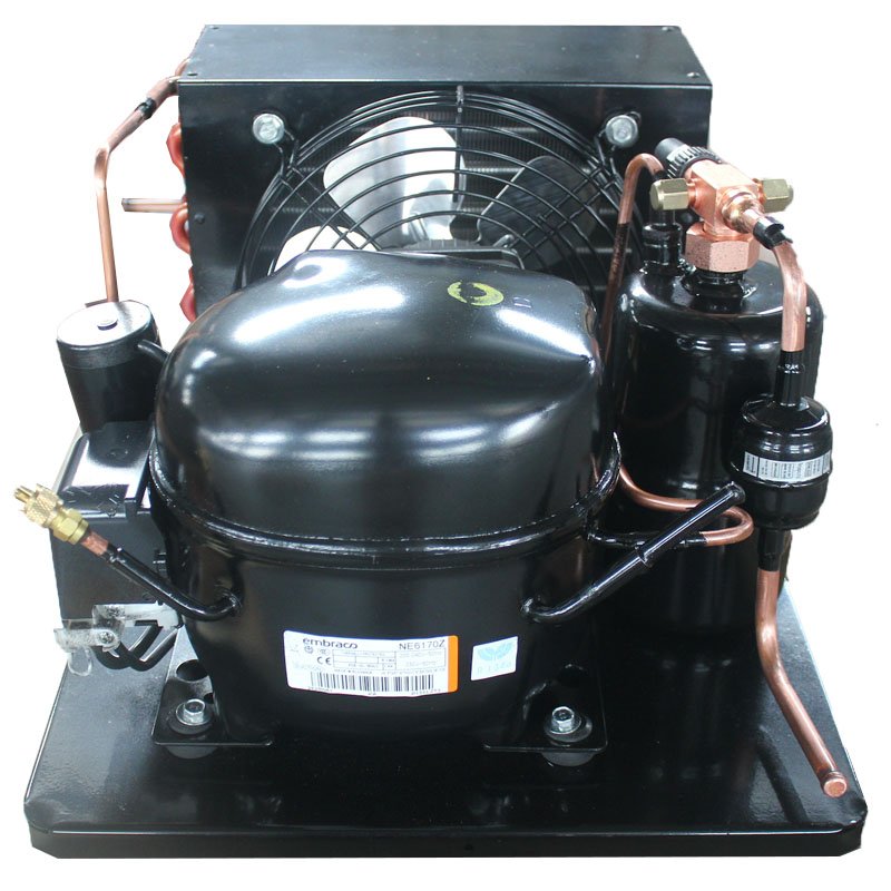1/3 HP 110V Air Cooled Small Compressor Condensing Unit Refrigeration Unit for Kitchen, Ice Maker, Water Purifier
