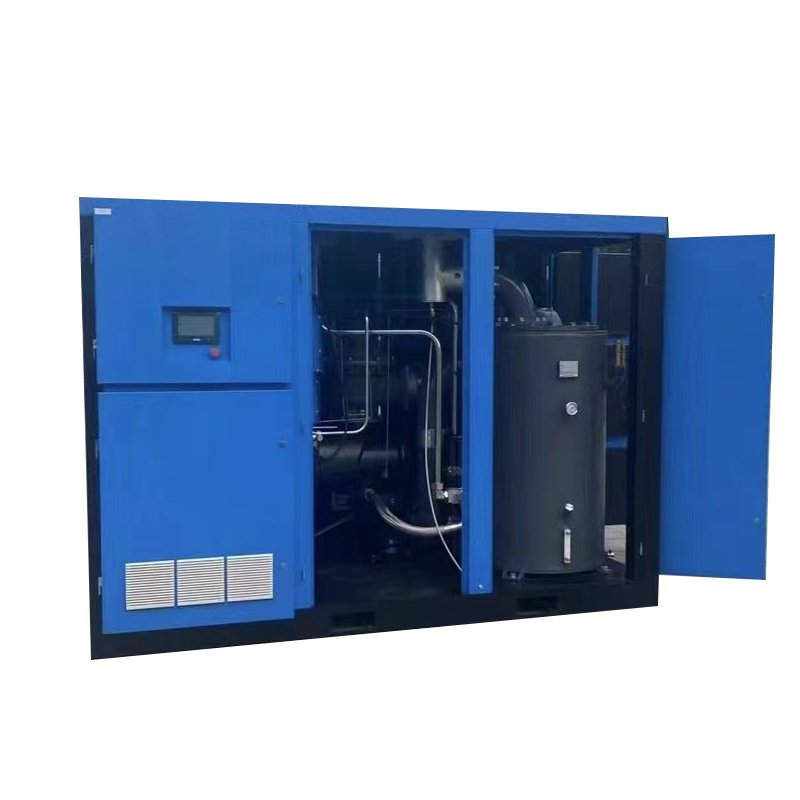 Customized Industrial Screw air Compressor Dual Stage Permanent Magnet Variable Frequency Screw air Compressor 45kw