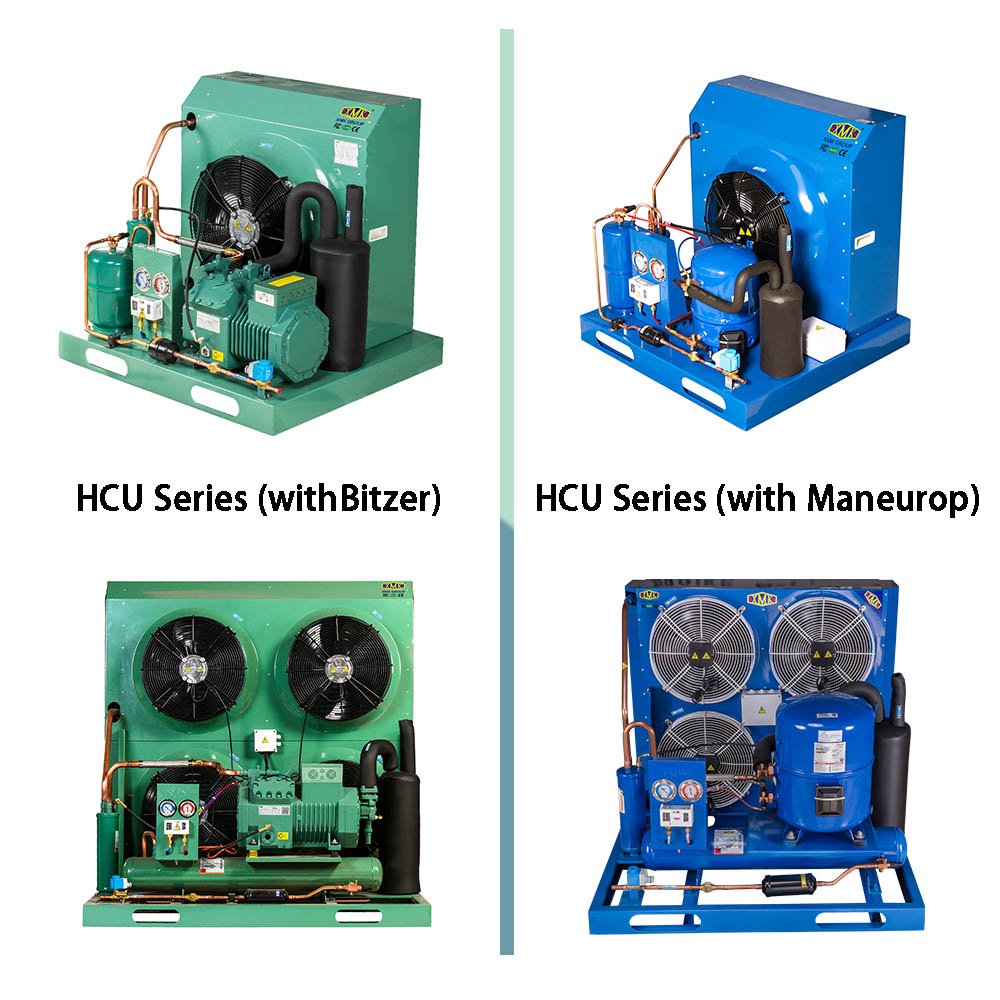 MTZ028 Maneurop Semi-Hermetic Condensing Unit Original Danfoss Compressor Low Temp Cold Room Refrigeration Unit Air Cooled 2~3HP