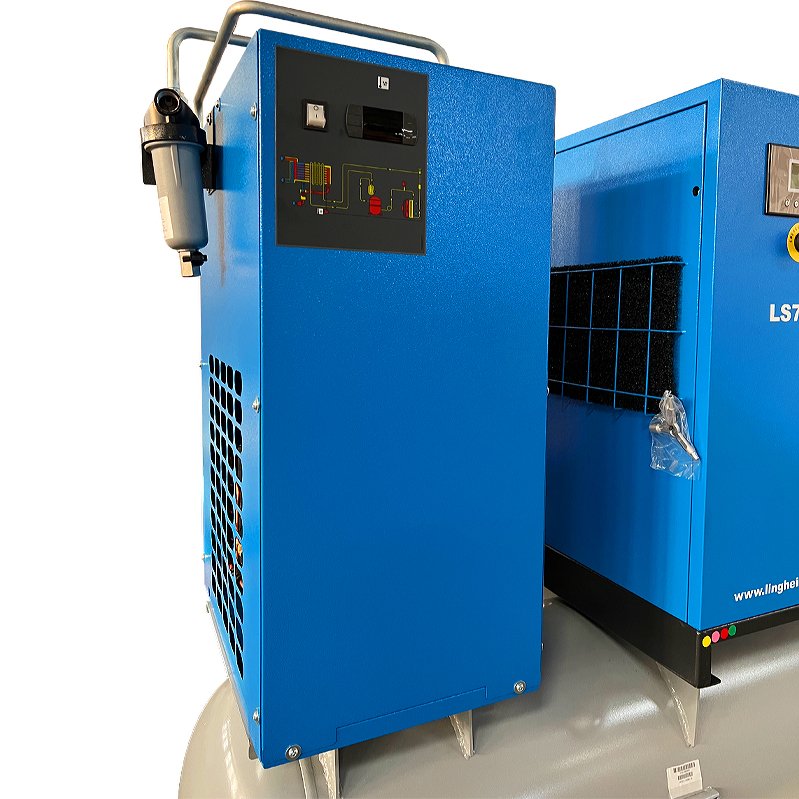 Big Capacity Air Compressor Linghein Commercial Air Compressor With Air Tank and Dryer