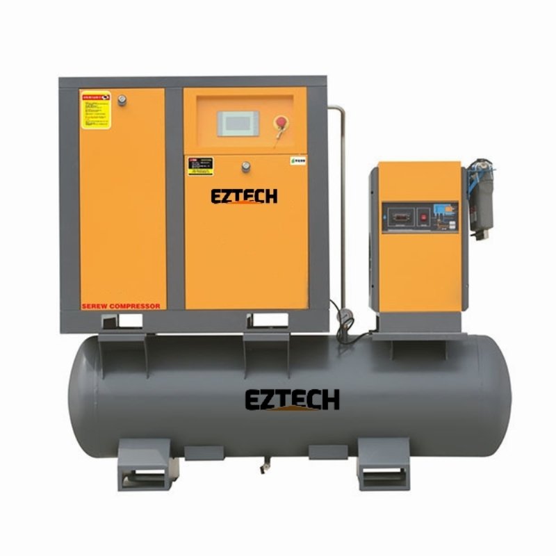 High Quality Combined All in One Industrial Screw Air Compressor with Air Dryer and Air Tank for Laser Cutting