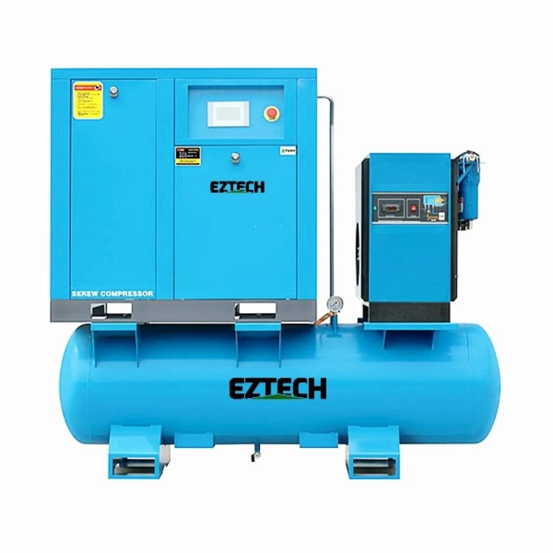 High Quality Combined All in One Industrial Screw Air Compressor with Air Dryer and Air Tank for Laser Cutting
