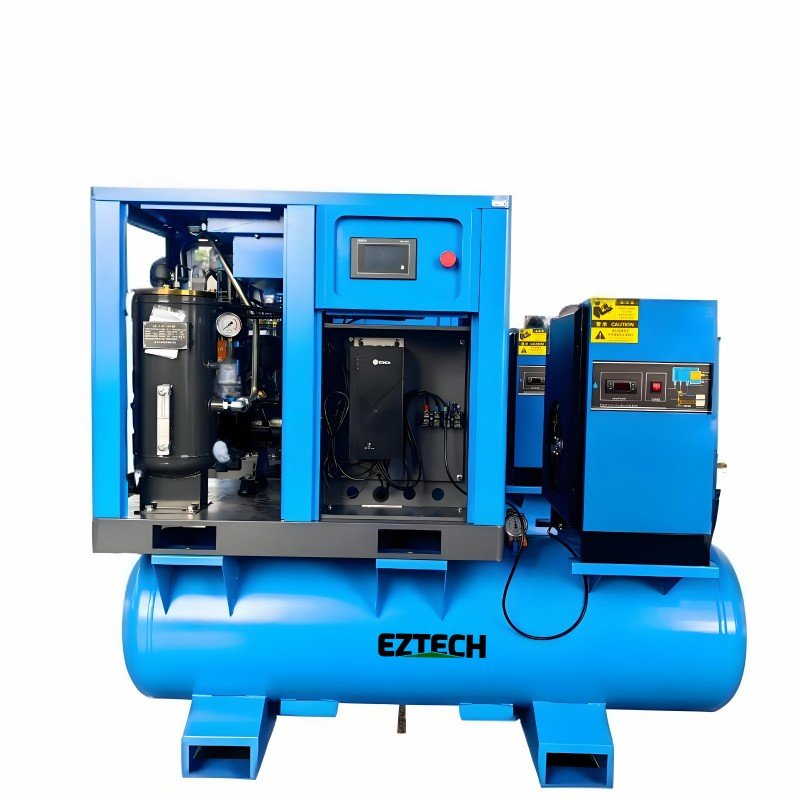 High Quality Combined All in One Industrial Screw Air Compressor with Air Dryer and Air Tank for Laser Cutting