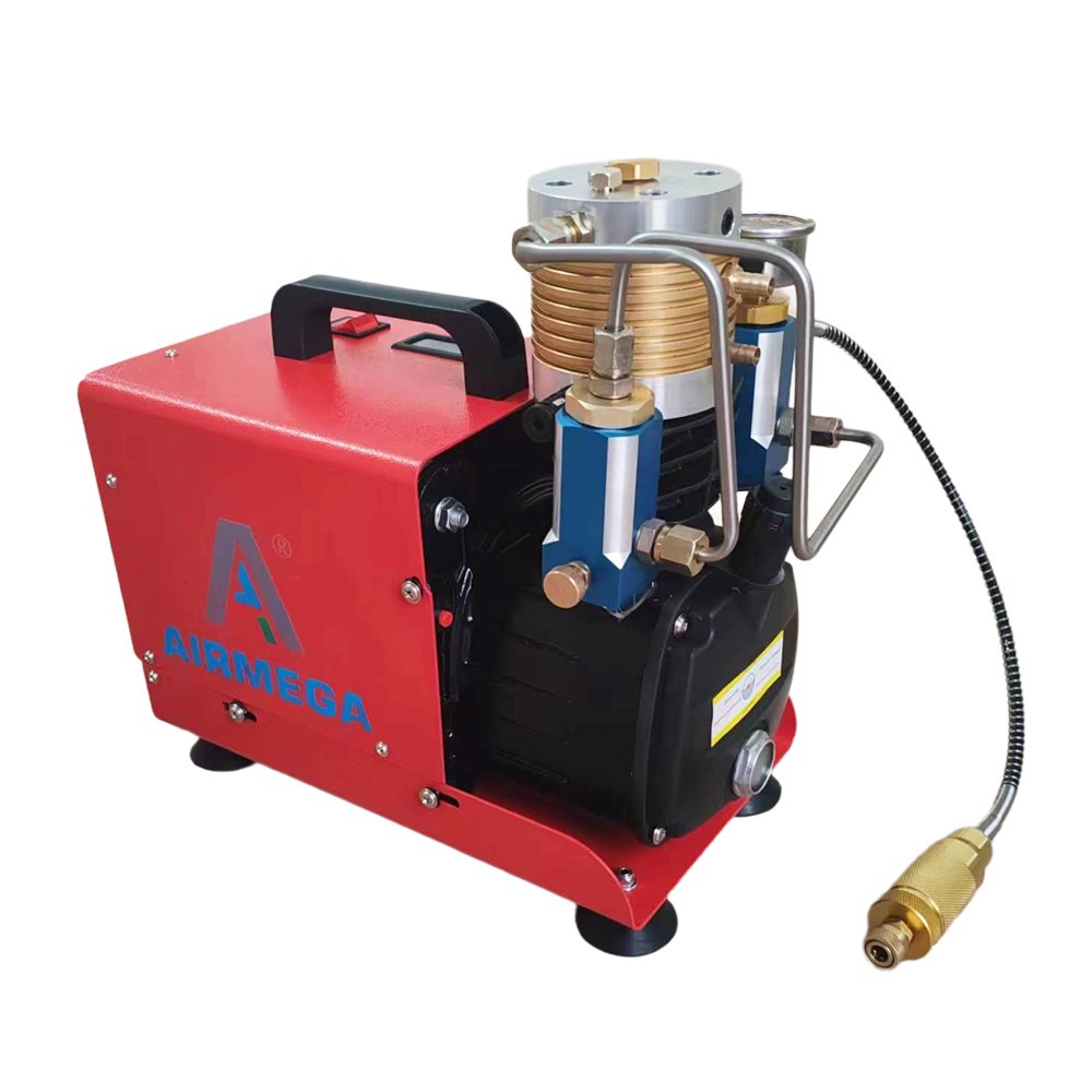 GC02 Red Electrical Compressor with 2 Air Condensers High Pressure 30MPA 300bar 4500psi Electric Pump