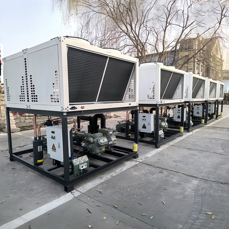 R290/380V 2 hp 3 hp 5 hp Refrigeration Condensing Unit Box Type Condensing Unit for Cold Room Storage Tecumseh Condensing Unit