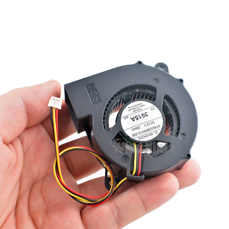 SF6023BRH12-03E 6cm 60mm Blower Fan 60x60x23mm DC12V 0.20A 3pin Turbine Fan Cooling Fan for Projectors