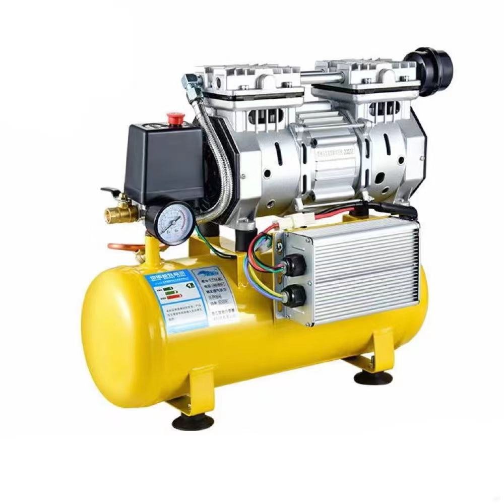 New Product Vertical 180L 1500w 2hp 8bar 520L/MIN Mobile Dantal Silent Oiless 220v 50hz air Compressor
