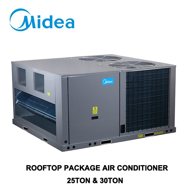 Midea 15 Ton Commercial Air Handling Unit Condenser 60hz Inverter Rooftop Package Air Conditioner for Supermarket