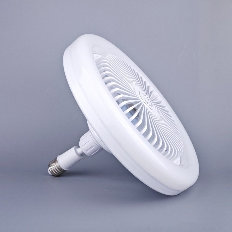 LED fan light E27 screw fan chandelier integrated bedroom living room restaurant energy saving study ceiling fan light