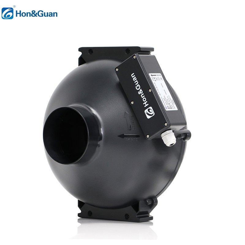 Hon&Guan 4 Inch Efficient Circulation Silent Centrifugal Duct Fan